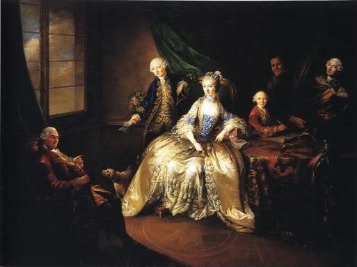 Marianne Camasse et ses deux fils Christian et Guillaume en 1764